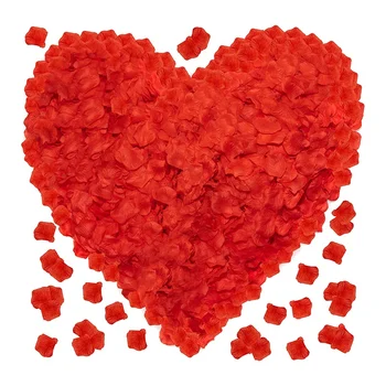 3600 PCS Falso Artificiais de Seda Pétalas de Rosa, Ótimo Para o Dia dos Namorados Decorações de Quarto de Casar Comigo Proposta Casamentos Banheira