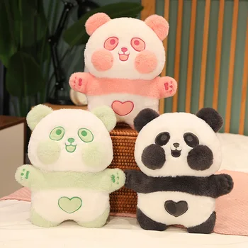 38cm Kawaii 5 Cores Suaves Amor Panda de Pelúcia Boneca, Brinquedos do Animal Bonito de Pelúcia Office Travesseiro Nap Conforto de Casa Almofada Menina Presentes Crianças 1