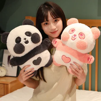 38cm Kawaii 5 Cores Suaves Amor Panda de Pelúcia Boneca, Brinquedos do Animal Bonito de Pelúcia Office Travesseiro Nap Conforto de Casa Almofada Menina Presentes Crianças 3