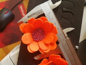 3D flor scrapbooking morrer cortador de tecido de feltro, corte de 15,8 mm de espessura tamanho 100x185mm SMR-FL0057 1