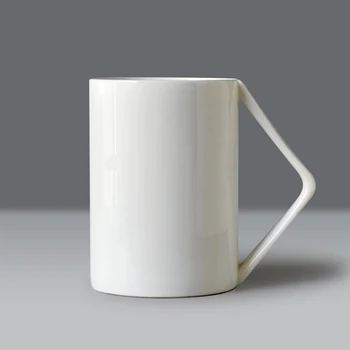 400ML, branco puro osso china caneca de café, em porcelana em relevo copo, taza café, copos e canecas, criativo esmalte da copa