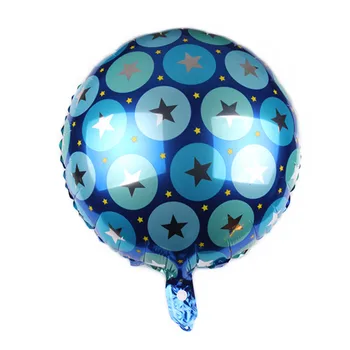 5 pcs de 18 Polegadas Rodada Estrelas da Festa de Aniversário de Folha de Alumínio Balão Atacado Casamento, Festa de Aniversário, Decoração 2