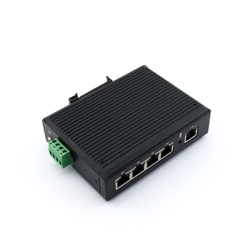 5 Portas LAN Ethernet Industrial Interruptor de Grande Tensão Natural de Dissipação de Calor Roteador IP40 Escudo de Proteção em Trilho DIN USR-SDR050-L 1