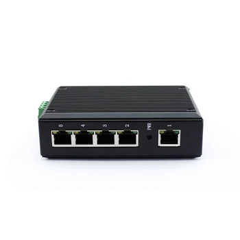 5 Portas LAN Ethernet Industrial Interruptor de Grande Tensão Natural de Dissipação de Calor Roteador IP40 Escudo de Proteção em Trilho DIN USR-SDR050-L 2