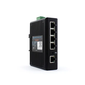 5 Portas LAN Ethernet Industrial Interruptor de Grande Tensão Natural de Dissipação de Calor Roteador IP40 Escudo de Proteção em Trilho DIN USR-SDR050-L 3