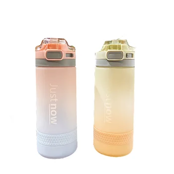 500ml de Água Nova Garrafa com Palha de BPA Free Portable Esportes ao ar livre Garrafas à Prova de Vazamento EcoCreative com Corda de Viagem Xícara de Chá de