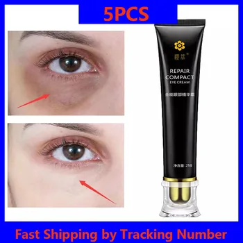5PCS Remover olheiras Soro Sacos de Olho Elevador Empresa de Branqueamento de Creme de Ácido Hialurônico Anti-Rugas Massagem Anti Envelhecimento Olhos de Cuidados