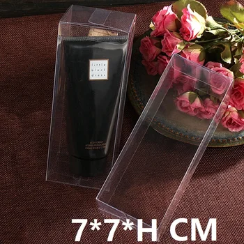7*7*Hcm Grande Transparente de PVC transparente, Doces Caixas do Favor do Casamento de Chocolate, Caixas de Presente de Exibir a Caixa de Embalagem do Alimento de Eventos&festas