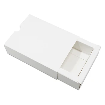 A DHL Branco de Papel Kraft Gaveta Caixa de Papelão de Embalagem Design Favores do Casamento de Papelão Jóias Parte do Presente Artesanal de Sabão Caixa de Embalagem