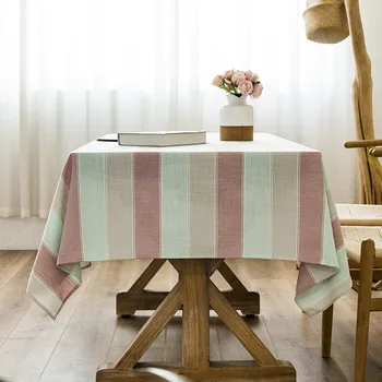 A europa faixa toalha de Mesa Retangular Mesa de Café, de Algodão, de Linho, à prova de Poeira Toalha de mesa Decorativa da Casa de Chá Tabela de Cobre 2