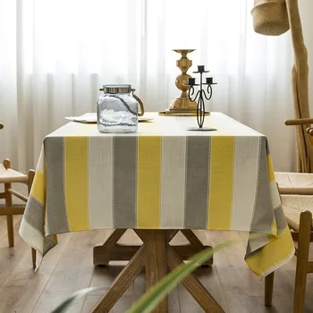 A europa faixa toalha de Mesa Retangular Mesa de Café, de Algodão, de Linho, à prova de Poeira Toalha de mesa Decorativa da Casa de Chá Tabela de Cobre 4