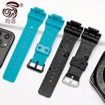 A resina pulseira para Casio relógio masculino correia aq-s810w /aqs810w c5208/aeq-110w/w-735h de silicone acessórios convexo boca 18mm 2