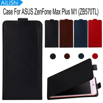 AiLiShi Caso Para ASUS ZenFone Max Plus M1 (ZB570TL) de Luxo em capa de Couro Flip Exclusiva e 100% Telefone Especial Capa de Pele+Acompanhamento