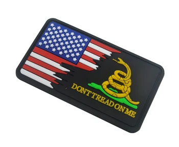 AMERICAN EUA NÃO PISAR EM MIM COBRA PVC 3D SWAT PATCH Americano Bandeira de Gadsden Crossover Patch, Patriótica Patches 2