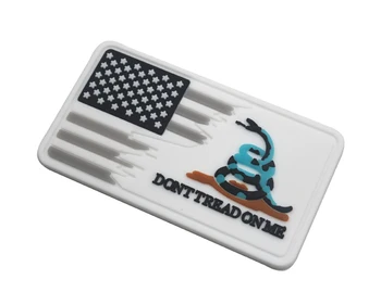 AMERICAN EUA NÃO PISAR EM MIM COBRA PVC 3D SWAT PATCH Americano Bandeira de Gadsden Crossover Patch, Patriótica Patches 4