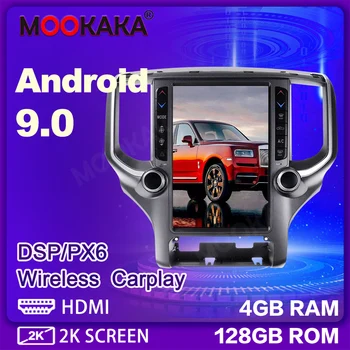 Android 9.0 4+128GB Tesla Tela Para Dodge RAM 1500 2018-2020 Carro Player Multimídia GPS Navi Rádio Estéreo Chefe da Unidade DSP Carplay