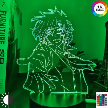 Anime Diodo emissor de Luz de D Gray Man Allen Walker Figura para a Decoração do Quarto da Noite de Luz Crianças Bithday Presente Mangá D Gray Man 3d Lâmpada do Quarto