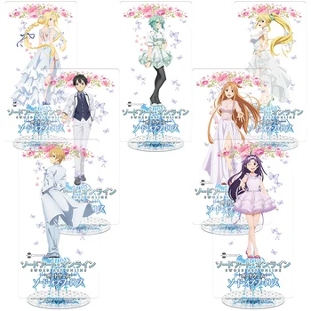 Anime Sword Art Online Yuuki Asuna Yui Shinozaki Rika Ayano Keiko Acrílico Stand Figura Modelo De Placa De Display De Mesa, Decoração De Cosplay