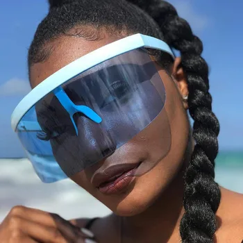 Anti-Fog Óculos Respirável, Anti-Cuspir Óculos Totalmente Clara Visão de Segurança Anti-Óculos de sol de Face Transparente da moda dos Óculos