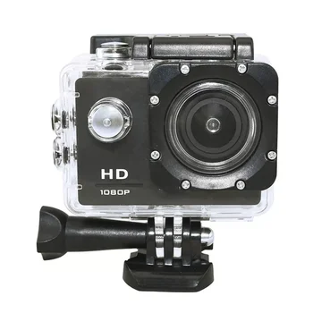 Ao ar livre de Mini Esporte Câmera, Ação Ultra 30M 1080P Subaquática Impermeável Capacete de Gravação de Vídeo de Câmeras de Esporte Cam 1