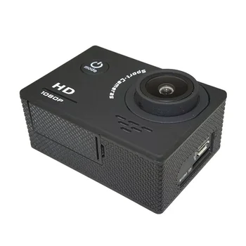 Ao ar livre de Mini Esporte Câmera, Ação Ultra 30M 1080P Subaquática Impermeável Capacete de Gravação de Vídeo de Câmeras de Esporte Cam 2