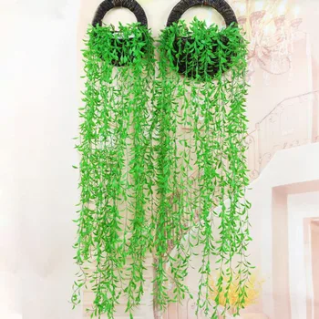 Artificiais Vegetais de Folha Verde Hera da Parede Decoração Sala de Decoração Falso Plantas de Decoração de Casamento Plástico Vinha Coberta de plantas artificiais