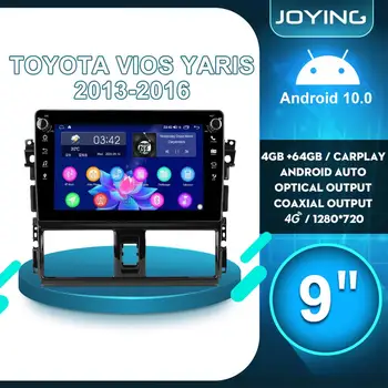 Autoradio Android 1 din de Rádio, GPS, Leitor Multimídia Carplay Vista Traseira da Câmera DVR do 4G Para a Toyota Vios Yaris 2013 2014 2015 2016