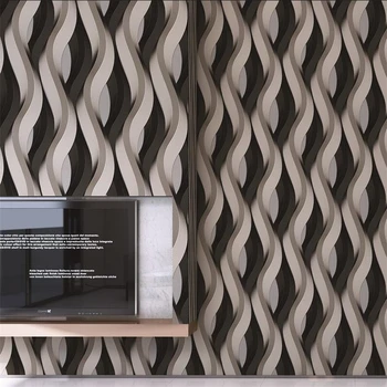 beibehang papel de parede Personalizado resumo grosso curva de listra barra de checkout papel de parede do restaurante corredor do clube de cinema de papel de parede