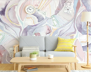 beibehang Personalizados nova Nórdicos TV de parede sofá de fundo abstractpapel de parede 3d tridimensional, pintados à mão, papel de parede