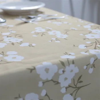 Belas Flores Impresso Retangular Impermeável toalha de Mesa Decorativo Tampa de Tabela Tafelkleed para Mesa de Jantar 1