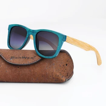 BerWer Unissex, os Óculos de sol Polarizados Homens Mulheres óculos Vintage Retro madeira de bambu óculos de sol das Mulheres da Marca do designer de Óculos de Sol