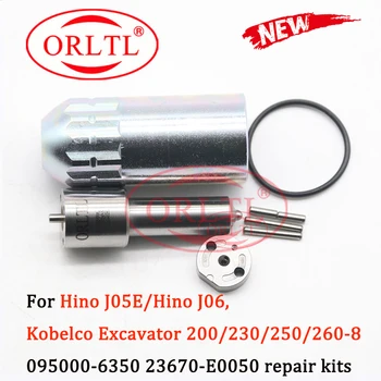 Bico DLLA155P848 Injector Diesel Kits de Reparo Para o Hino 095000-6350 095000-6351 095000-6352 6350 6351 6352