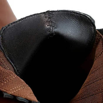 BIGTREE 2022 Primavera de Costura Mulheres MADURAS Sapatos Chelsea Boots de Moda Meados de Bezerro Sólido PU Pontiagudo Dedo do pé Quadrado Salto Preto Tamanho 34-40 5