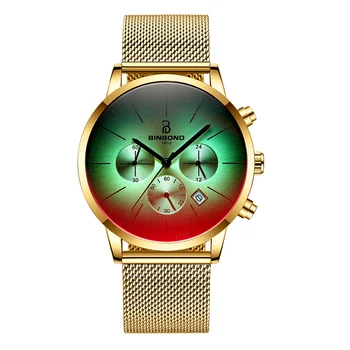BINBOND Homens Relógio de 2021 de melhor Marca de Luxo Relógio Masculino Militar do Relógio de Quartzo da Multi-função do Esporte relógio de Pulso Impermeável