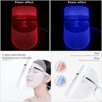 BlueRay RedRay Beleza Instrumento de Cores LED Máscara de Clareamento de Sardas Acne Anti-Rugas mian mo yi IPL Espectrômetro de Infravermelho