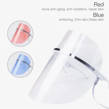 BlueRay RedRay Beleza Instrumento de Cores LED Máscara de Clareamento de Sardas Acne Anti-Rugas mian mo yi IPL Espectrômetro de Infravermelho 1