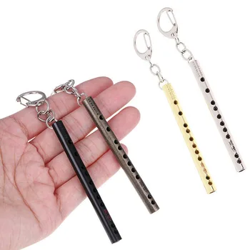 Bonito-Chave Da Cadeia De Quinquilharias Flauta Pingente Keyholder Bolsa Accessorie Chaveiro Saco 1