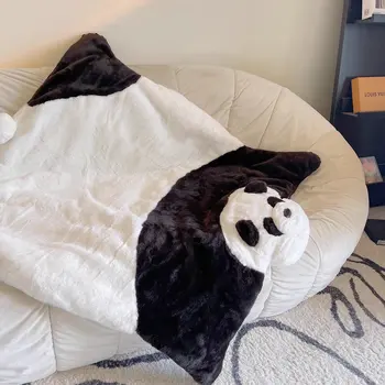Bonito Panda de Pelúcia Cobertores e Mantas para Sofá de Casa Xale Para a Criança Presente Cartoon Criativo Leito Macio Cobertor