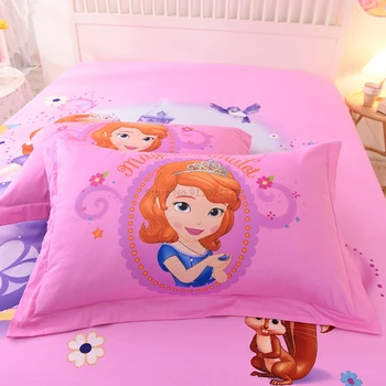 Bonito Sofia, A Primeira Crianças fronha Disney Princesa Branca de Neve Congelada Elsa de Algodão fronha Decorativo de Meninos Meninas rapazes raparigas