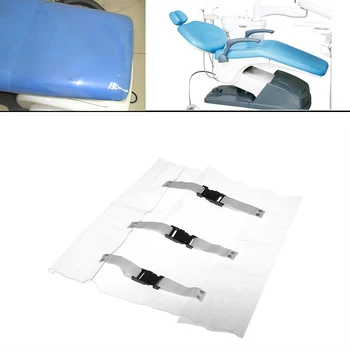 Cadeira Odontológica Assento Almofada Do Pé Dental Tapete Unidade De Almofada De Cobertura À Prova De Poeira Claro Plástico Protetor Ferramenta Com Elásticos Clínica 3