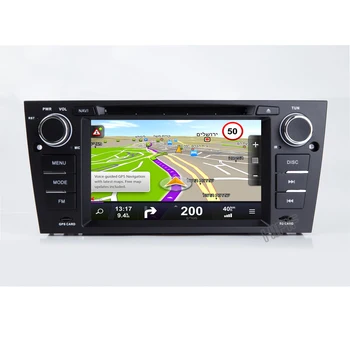 Carro Auto rádio Leitor de DVD 1 Din Carro GPS Navi para BMW E90 E91 E92 E93 com Bluetooth Canbus com volante, RDS Traseira CAM Mapa 5
