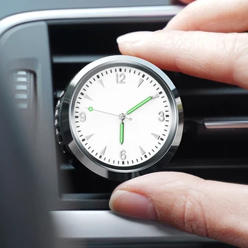 Carro Luminoso do Relógio de Quartzo de Auto Interior do Relógio de Acessórios Refrogerador de Ar Sólido Difusor de Aromaterapia Ornamentos em caixa para Presente