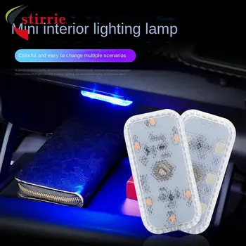 Carro Mini Interior do DIODO emissor de Luz do modo USB Recarregável Magnético de Toque sem Fio de Luz Teto Luz de Leitura Interior do Carro Acessórios