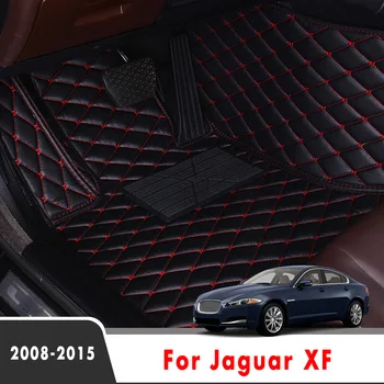Carro Tapetes Para a Jaguar XF 2015 2014 2013 2012 2011 2010 2009 2008 Tapetes Auto Estilo Interiores Acessórios Almofadas do Pé Tapete