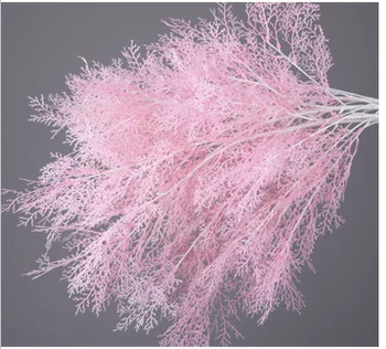 Casamento névoa de simulação flor e haste longa coral ramo de fundo rime grama de casamento salão de teto guia estrada flor