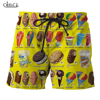 CLOOCL Sertão Mel Berry Alimentos de Verão de Praia, Shorts de Impressão 3D dos Homens de Moda Harajuku Hip Hop Selvagem Lazer Shorts 2