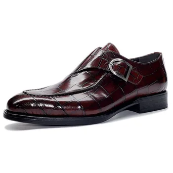 Clássico Negócios Sapatos de Homens Designer Vestido Formal Sapatos de Couro dos Homens Vadios Valentim Sapatos de Homens Sapatos para Homens
