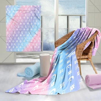 Cobertor de flanela Colorida Colcha cor-de-Rosa Nórdicos Cama Simples Impressão 3D Quente Sofá Crianças Têxteis Lar Jogar Tream Hom Fofo
