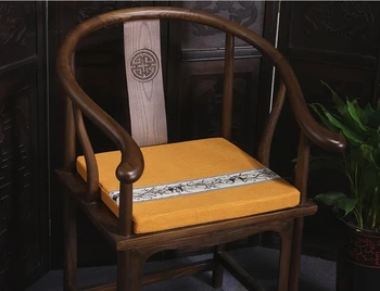 Colcha de retalhos geométricos de Renda Chinês Almofada do Assento Étnica Cadeira de Jantar Poltrona antiderrapante Almofadas de Assento Almofadas de Linho Lugares Sofá-Tapetes 2