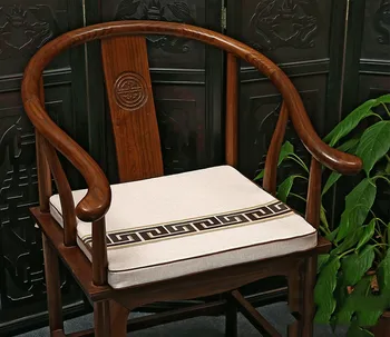 Colcha de retalhos geométricos de Renda Chinês Almofada do Assento Étnica Cadeira de Jantar Poltrona antiderrapante Almofadas de Assento Almofadas de Linho Lugares Sofá-Tapetes 5